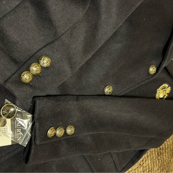 Ralph Lauren Navy Trench Coat - Picture 7 of 9